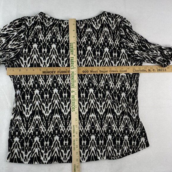 New Directions Women's SZ L Top Blouse Long‎ Short Sleeve Multicolored Lot Of 3 - Picture 8 of 12